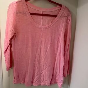 Women's Pink Long Sleeve Top